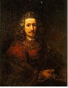 REMBRANDT Harmenszoon van Rijn Man with a Magnifying Glass du China oil painting reproduction